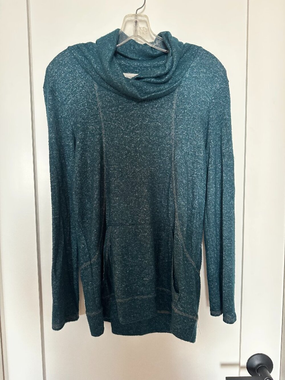 Loveappella cowl neck tunic style sweater
